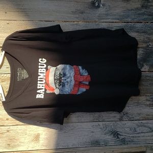 Size 2x Fifth Sun Bah Humbug cat holiday shirt short sleeve